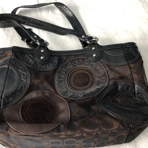 Coach Brown Signature Handbag